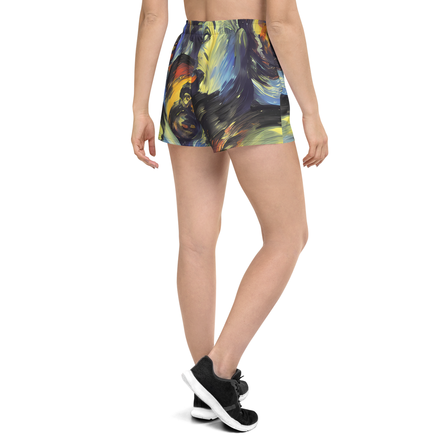 Women’s Athletic Shorts - Cosmic Visages