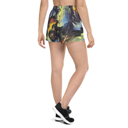 Women’s Athletic Shorts - Cosmic Visages