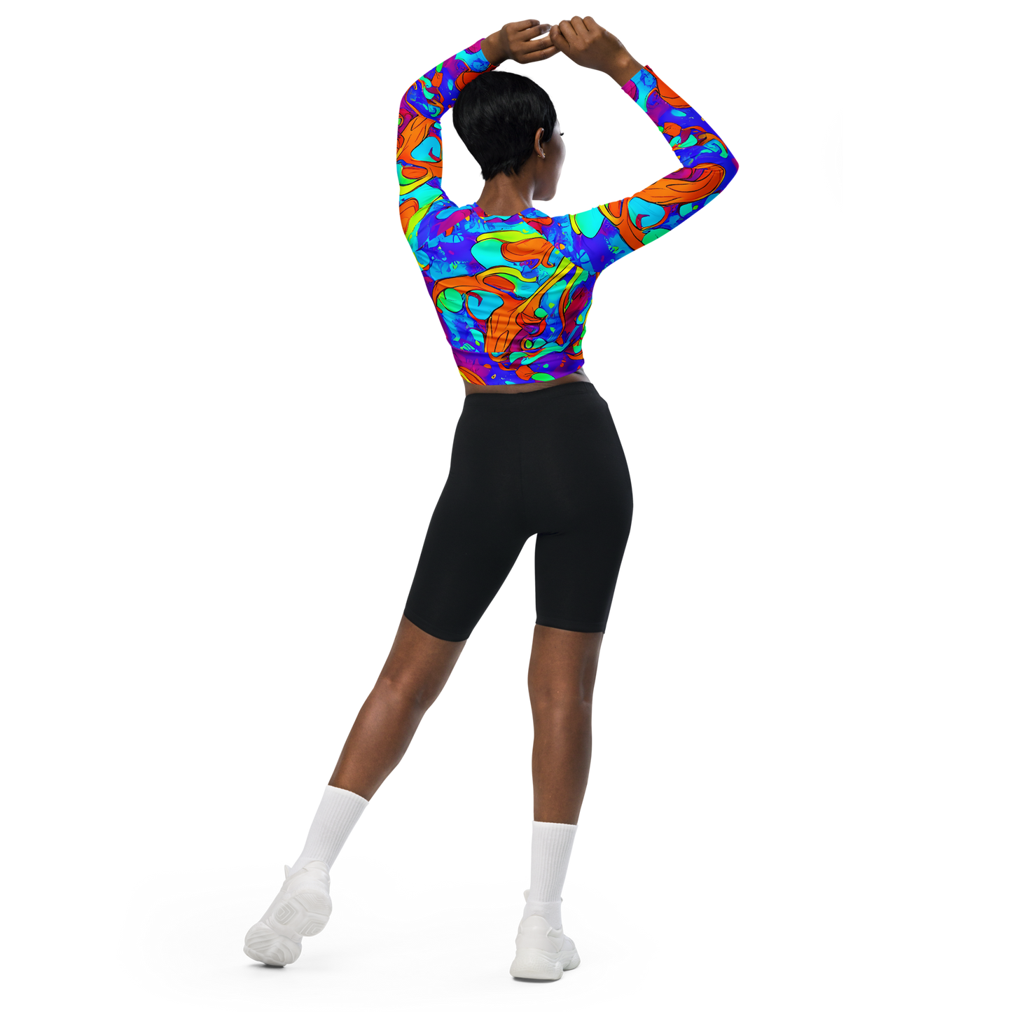 Long Sleeve Crop Top - Roset Rapture