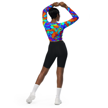 Long Sleeve Crop Top - Roset Rapture