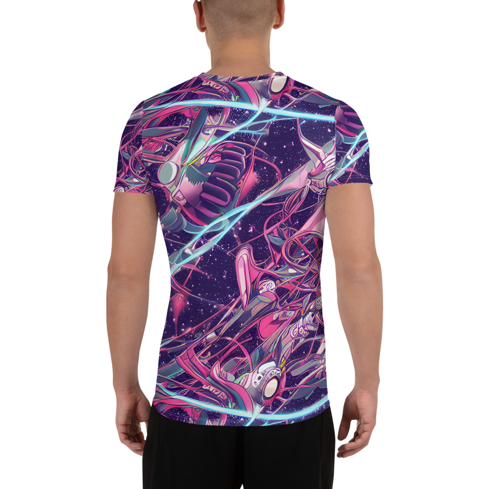 Men's Athletic T-Shirt - Neo-Tokyo Twirl