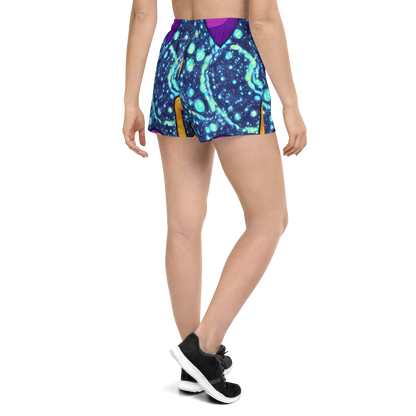 Women’s Athletic Shorts - Cosmic Siblings