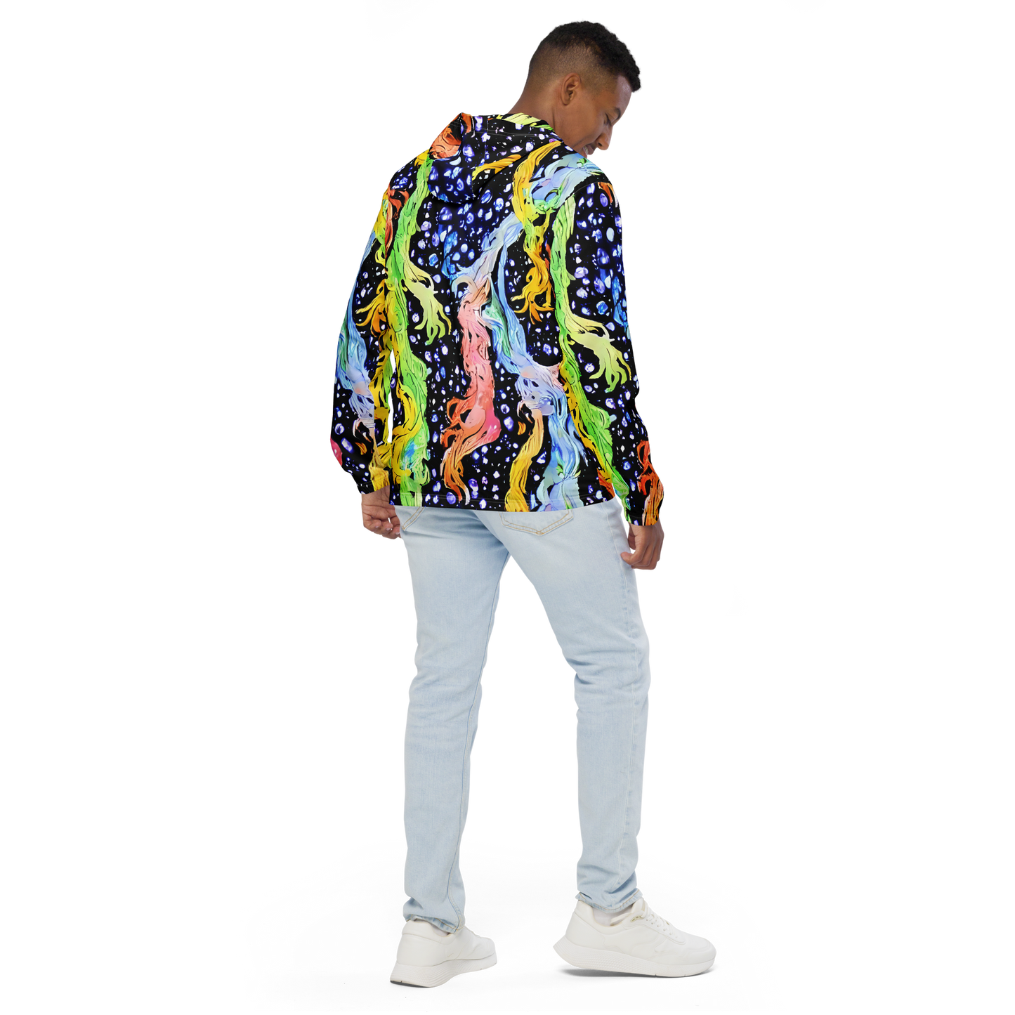 Men's Windbreaker - Celestial Serenade