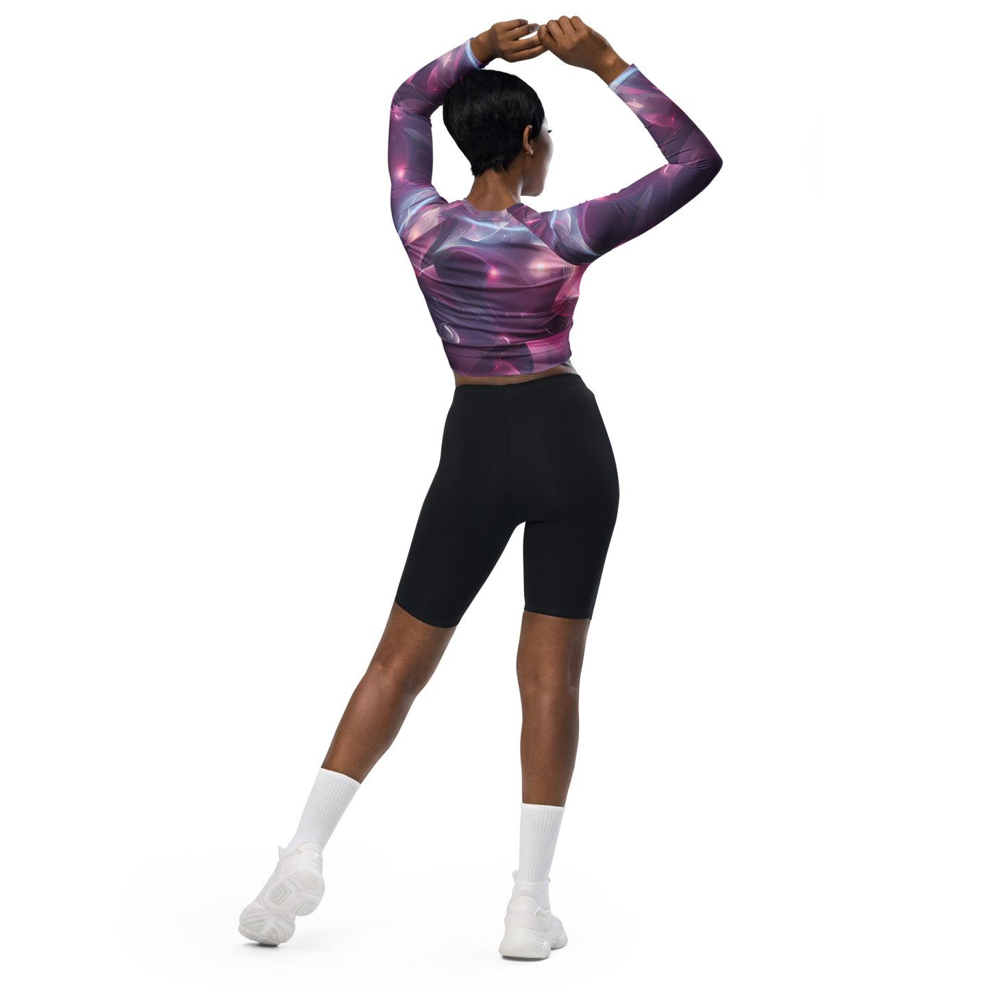 Long Sleeve Crop Top - Vertex Visions