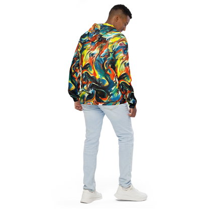 Men's Windbreaker - Chromatic Vortex