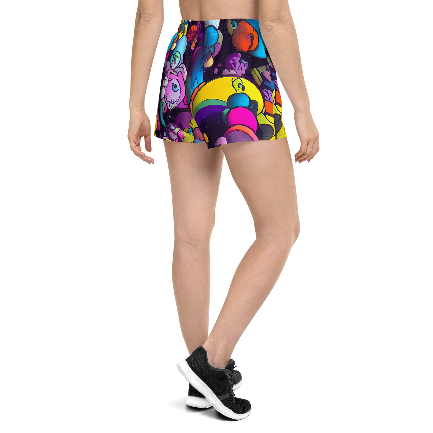 Women’s Athletic Shorts - Galactic Playground