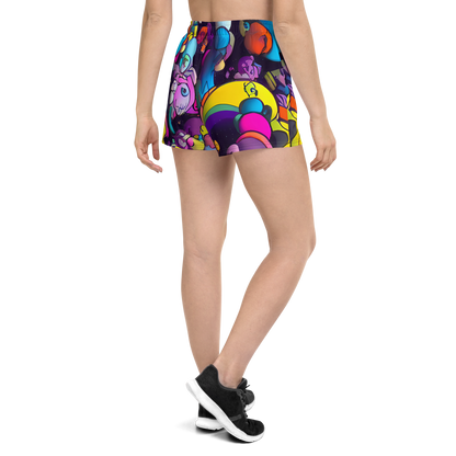 Women’s Athletic Shorts - Galactic Playground