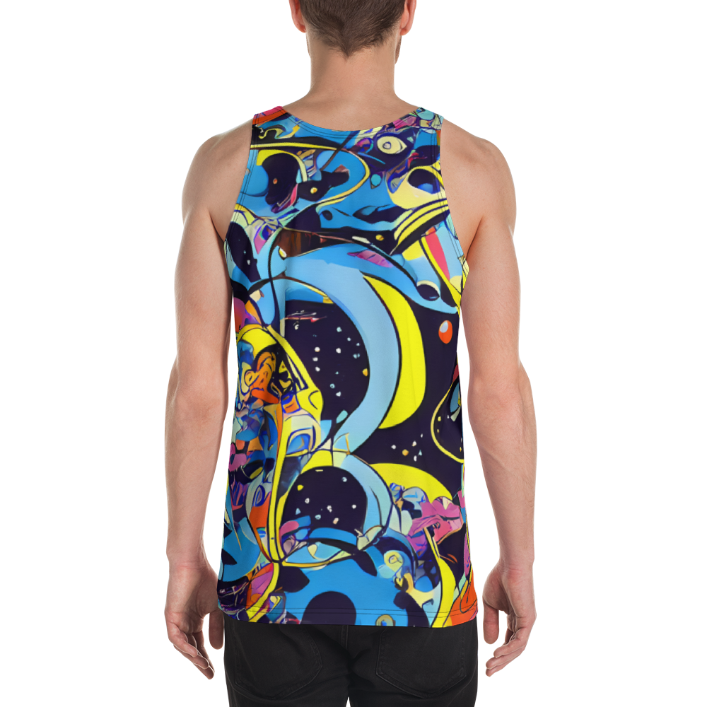 Men's Tank Top - Brown Brushwork