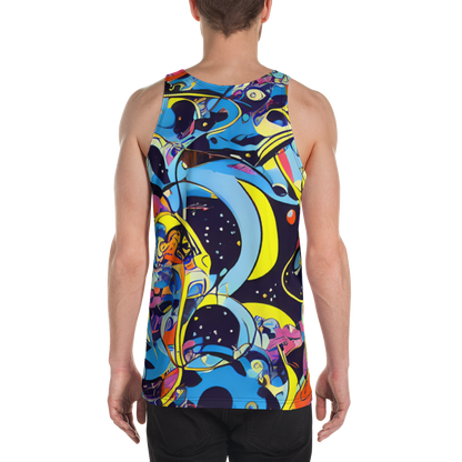 Men's Tank Top - Brown Brushwork