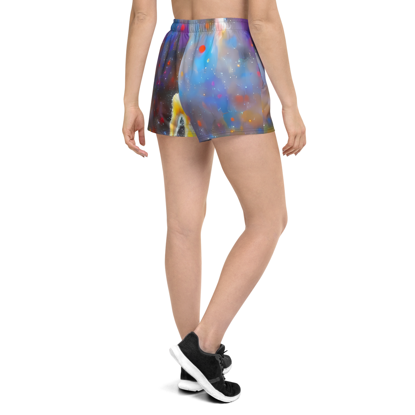 Women’s Athletic Shorts - Impressionist Drift