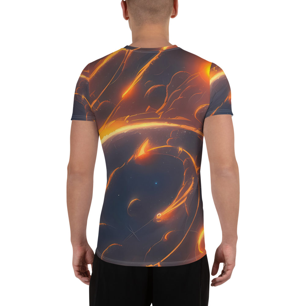 Men's Athletic T-Shirt - Inferno Spirals