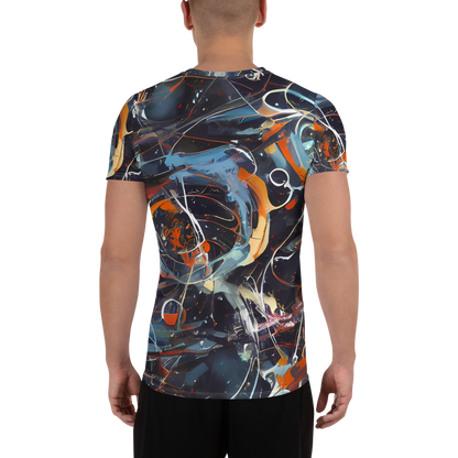 Men's Athletic T-Shirt - Neo-Splash Labyrinth