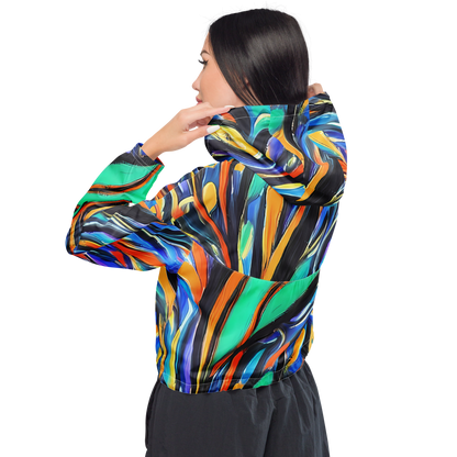 Women's Cropped Windbreaker - Carr's Whirl