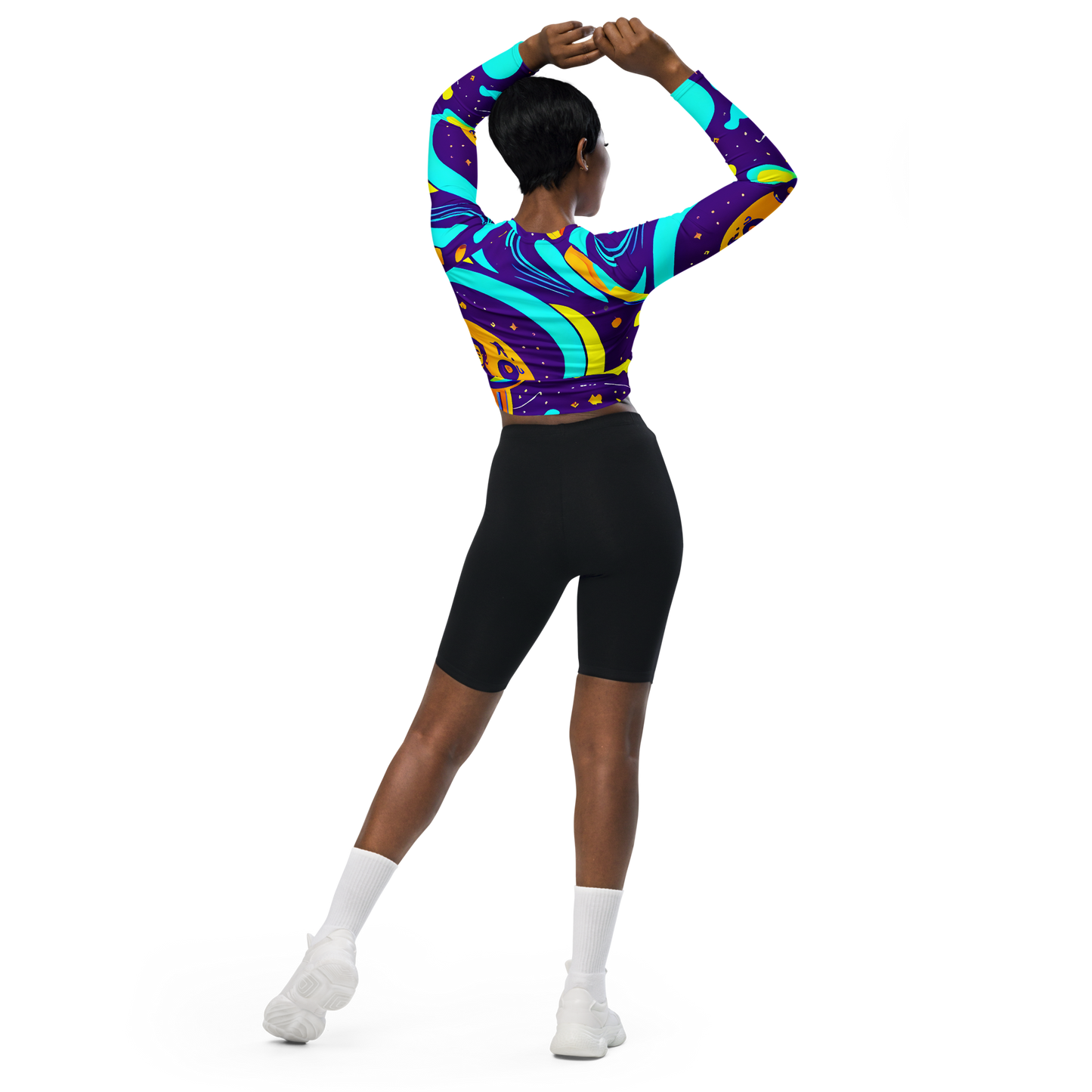 Long Sleeve Crop Top - Blasted Bazaar