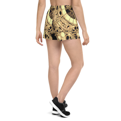 Women’s Athletic Shorts - Baroque Orbit