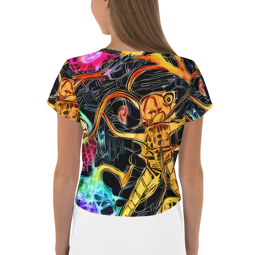 Women's Crop Tee - Psychedelic Pulsar