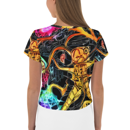 Women's Crop Tee - Psychedelic Pulsar