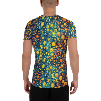 Men's Athletic T-Shirt - Starry Orbits