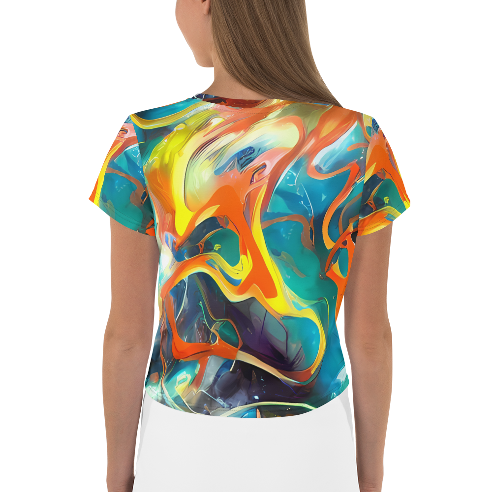 Women's Crop Tee - Cecily’S Swirl