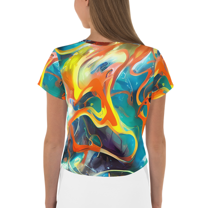 Women's Crop Tee - Cecily’S Swirl