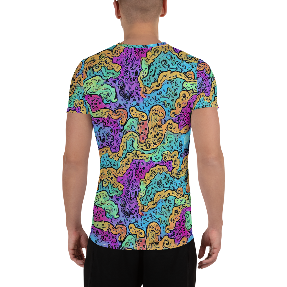 Men's Athletic T-Shirt - Intergalactic Graffiti