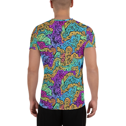 Men's Athletic T-Shirt - Intergalactic Graffiti