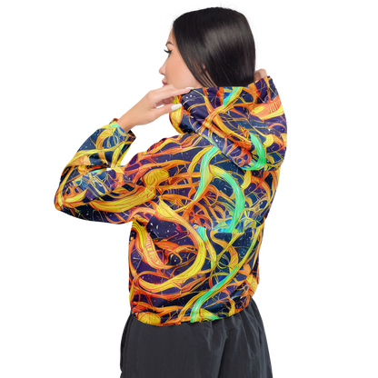 Women's Cropped Windbreaker - Granov Vortex