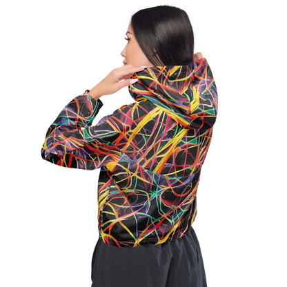 Women's Cropped Windbreaker - Acconci Twirl