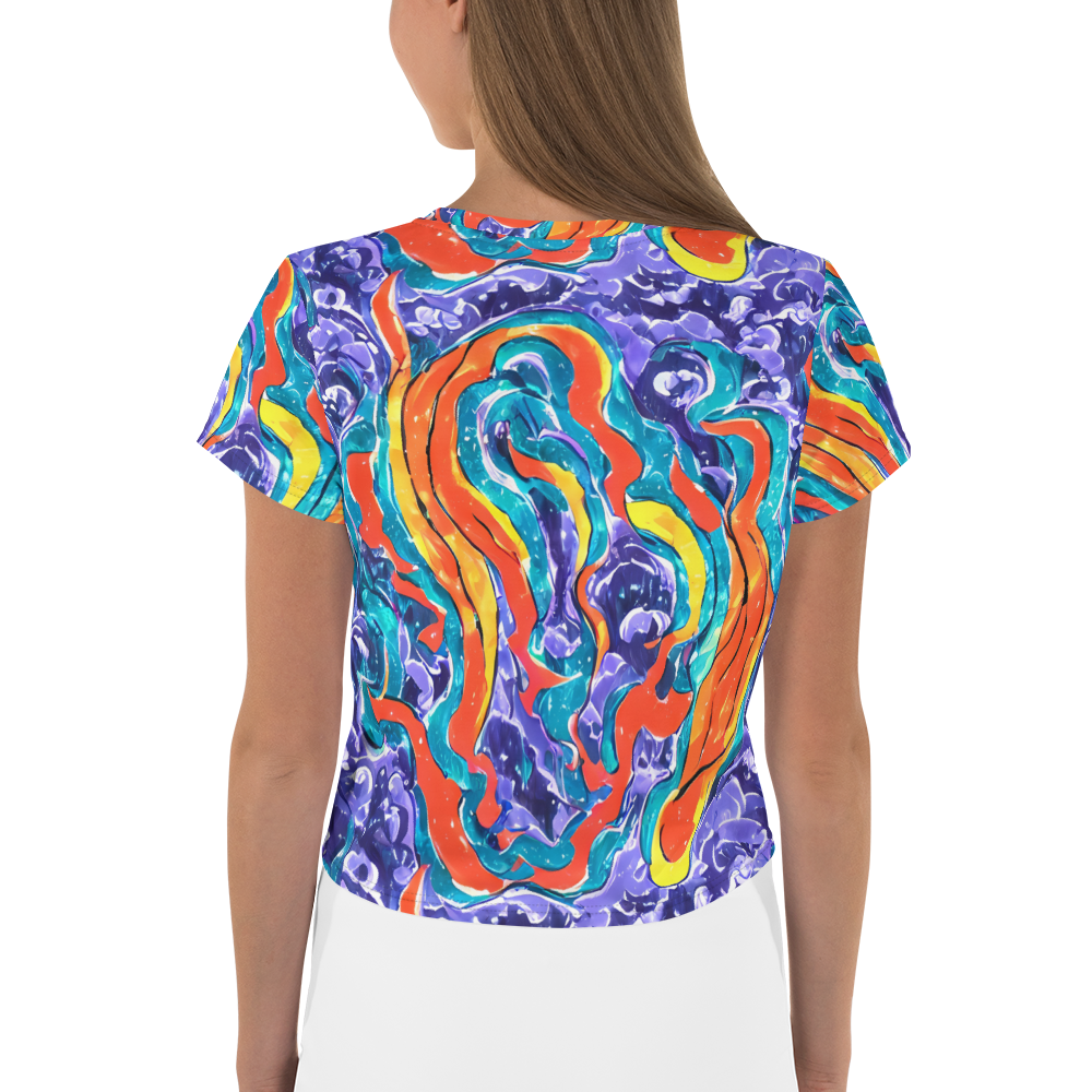 Women's Crop Tee - Galactic Waves