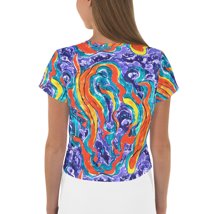 Women's Crop Tee - Galactic Waves