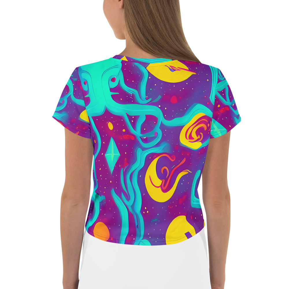 Women's Crop Tee - Cosmic Current