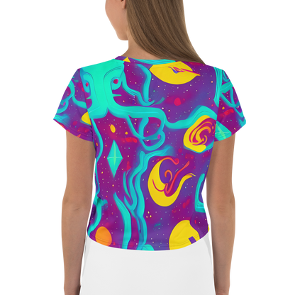 Women's Crop Tee - Cosmic Current