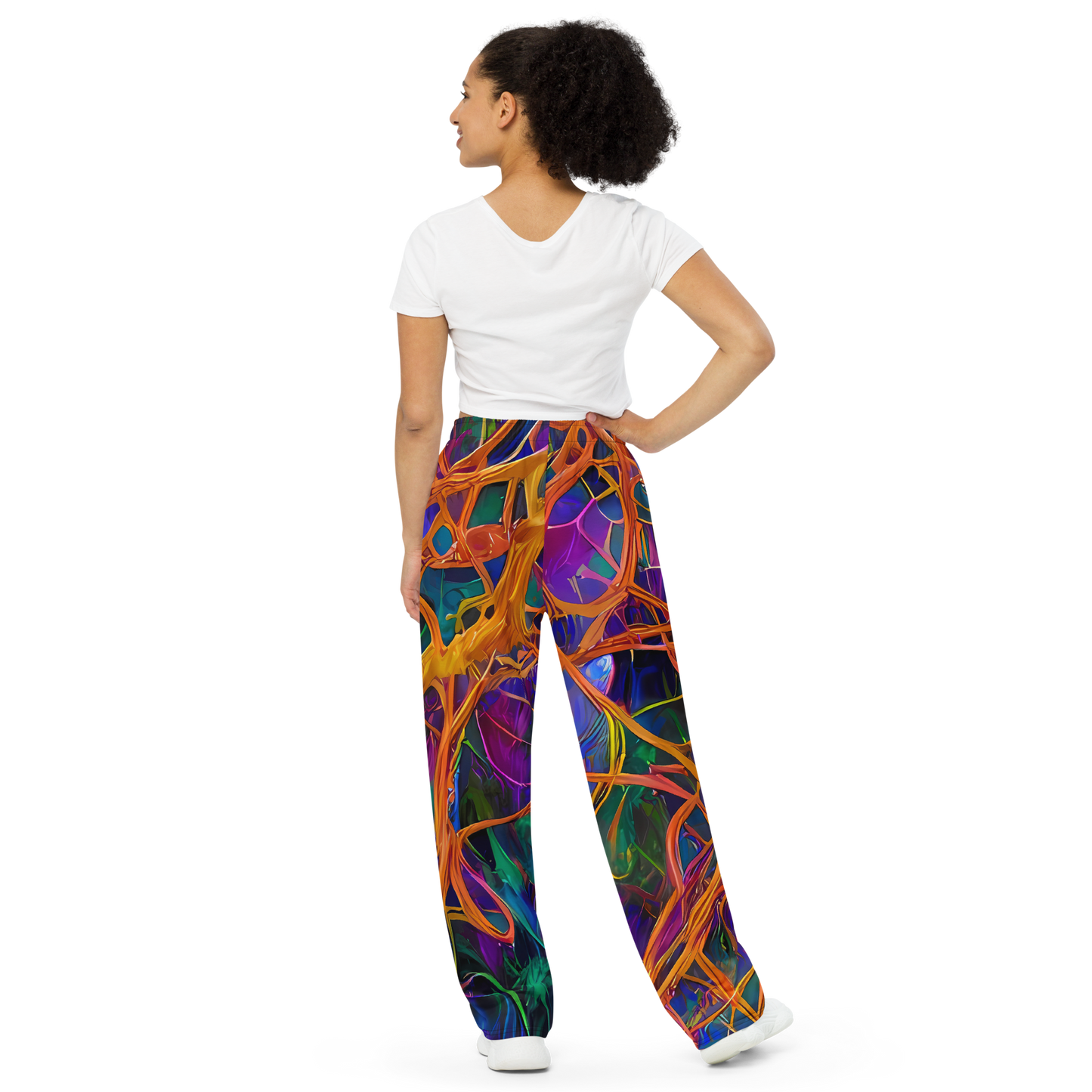 Wide-Leg Pants - Spectral Weave