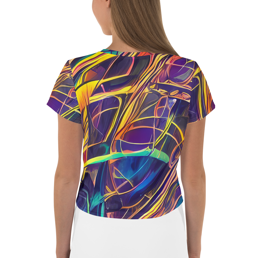 Women's Crop Tee - Vector Rhapsody