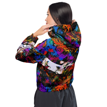 Women's Cropped Windbreaker - Sultry Smoke