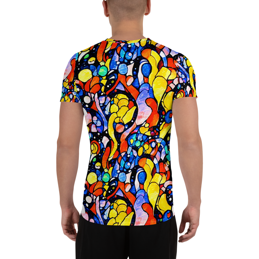 Men's Athletic T-Shirt - Supernova Symphony