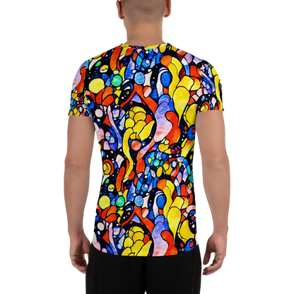 Men's Athletic T-Shirt - Supernova Symphony