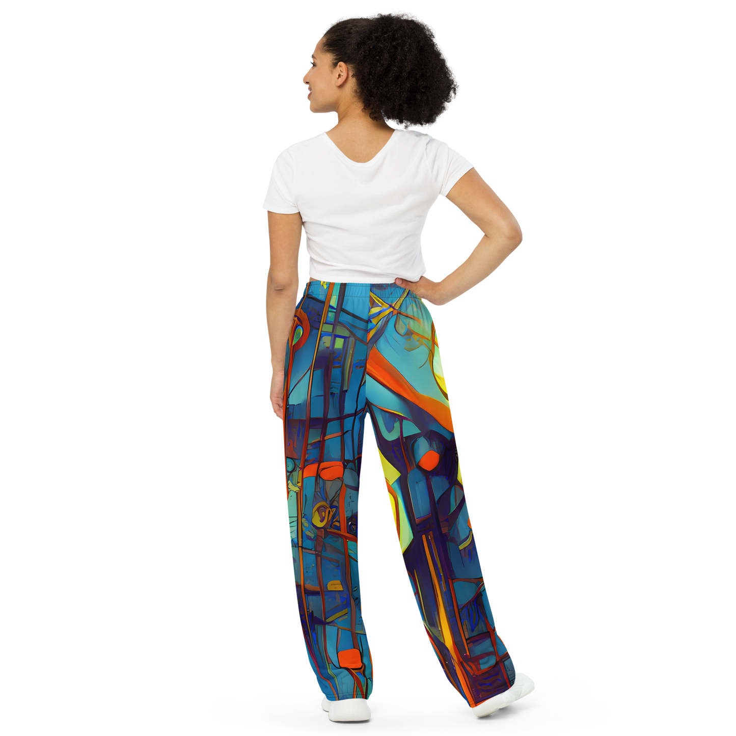 Wide-Leg Pants - Abstract Eddy