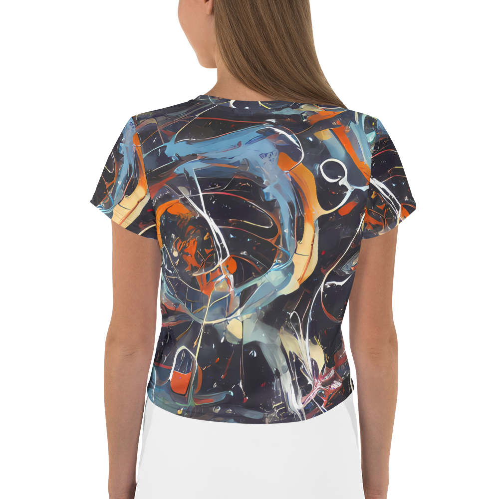 Women's Crop Tee - Neo-Splash Labyrinth