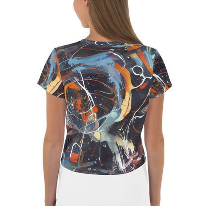 Women's Crop Tee - Neo-Splash Labyrinth