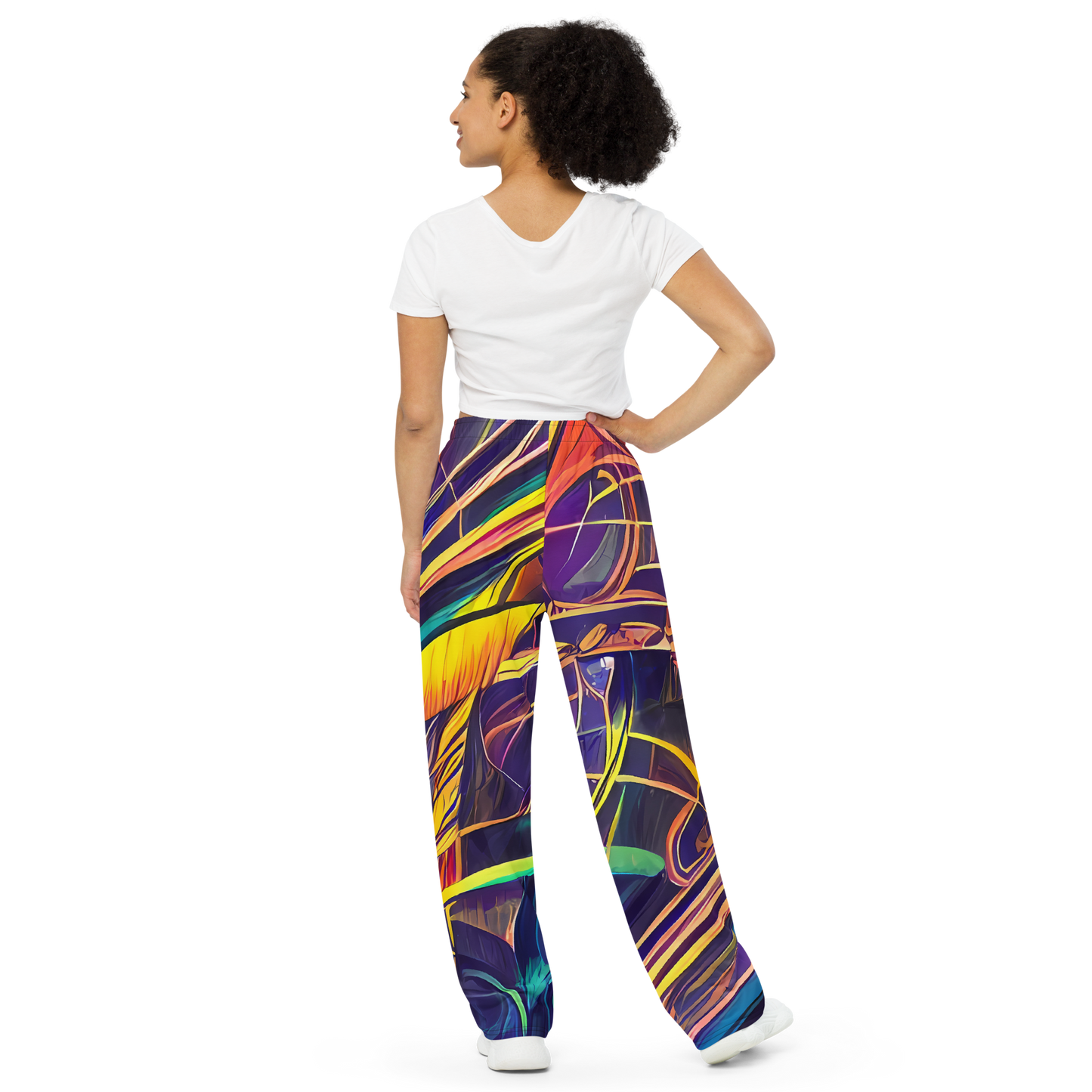 Wide-Leg Pants - Vector Rhapsody