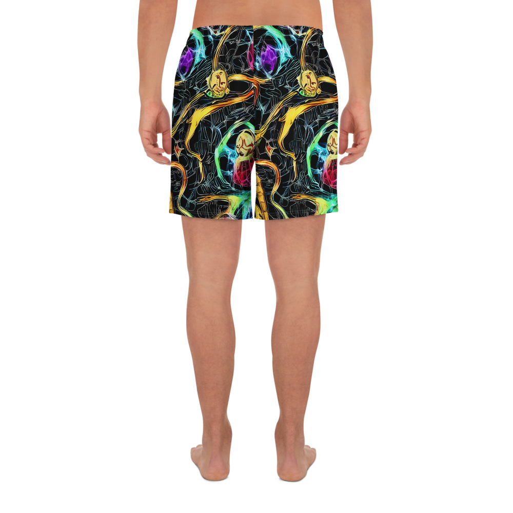 Men's Athletic Shorts - Psychedelic Pulsar