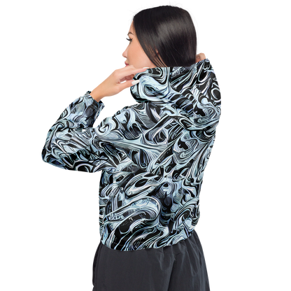 Women's Cropped Windbreaker - Horkey's Nebula