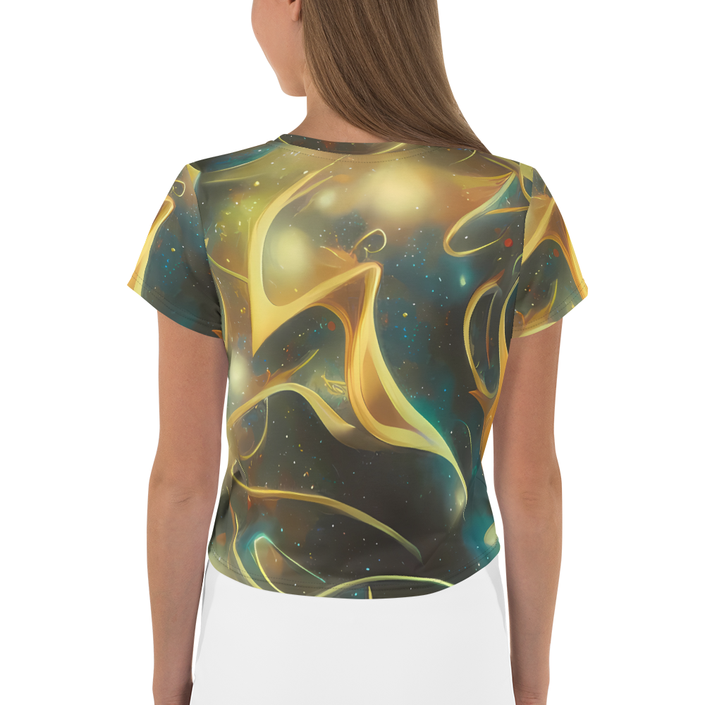 Women's Crop Tee - Whispering Galaxies