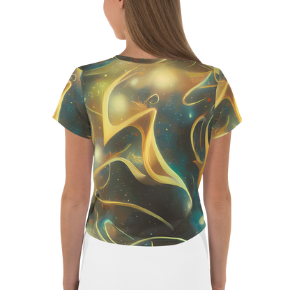 Women's Crop Tee - Whispering Galaxies