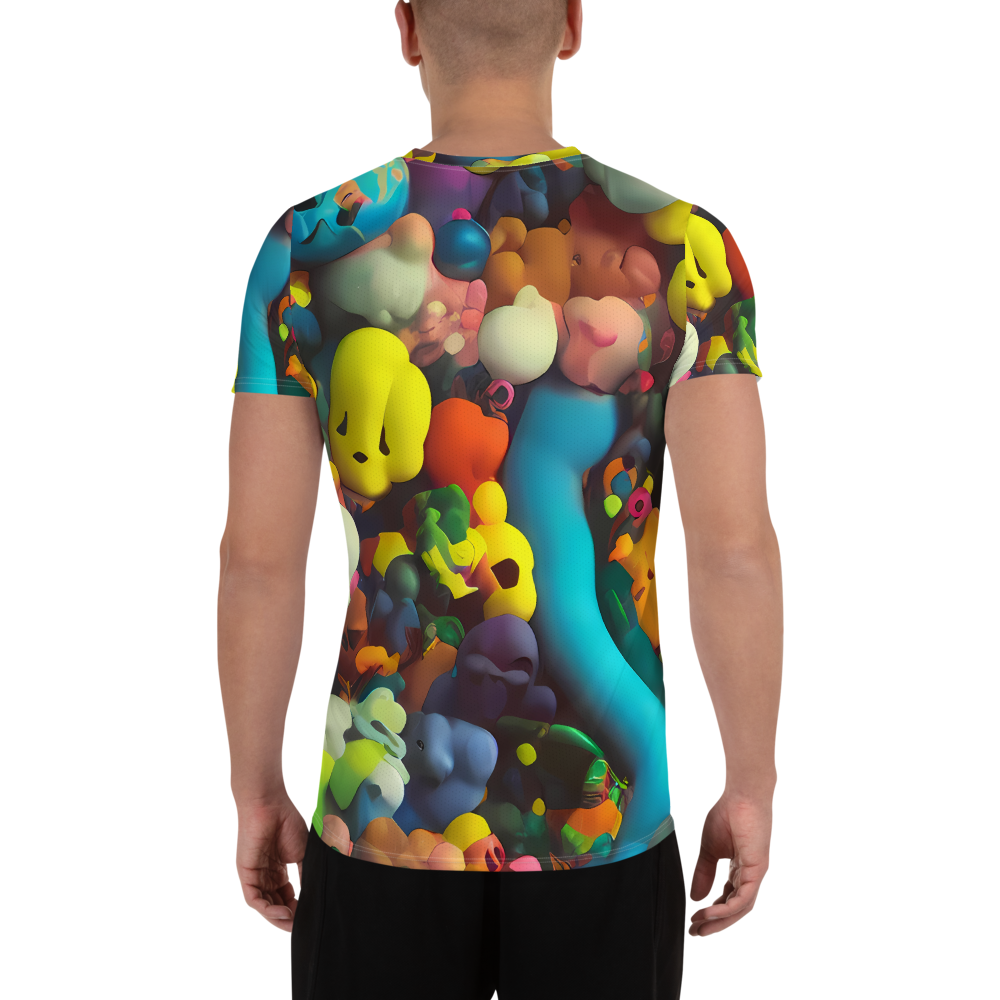 Men's Athletic T-Shirt - Bubble Pop Art