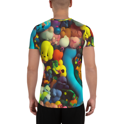 Men's Athletic T-Shirt - Bubble Pop Art