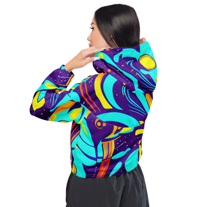 Women's Cropped Windbreaker - Blasted Bazaar