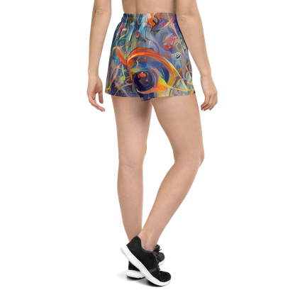 Women’s Athletic Shorts - Spectral Swathe