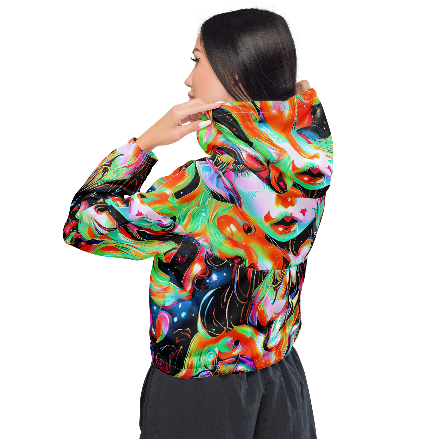 Women's Cropped Windbreaker - Viveros Vortex